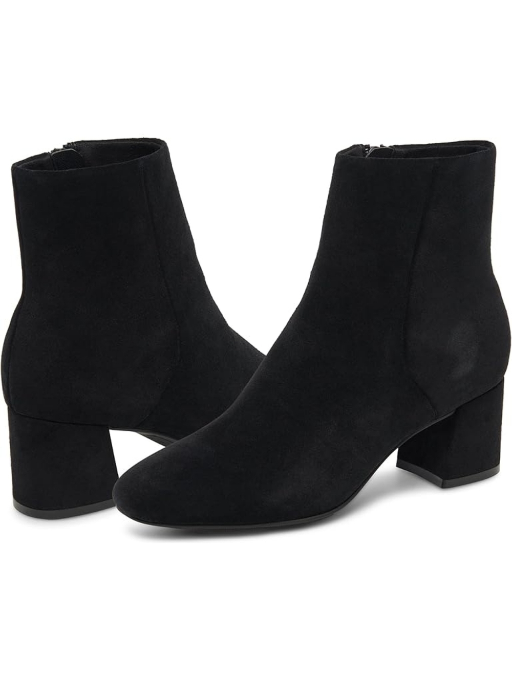 Sam Edelman Black Edith Suede Ankle Boots Sz 7.5